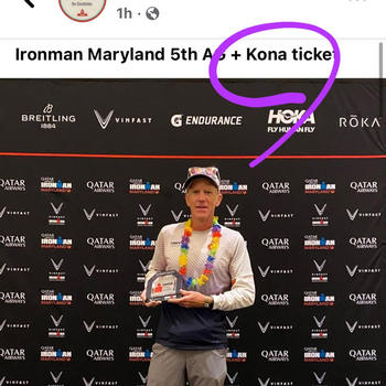 Podium finish, IM Maryland 2022, 5th in AG.